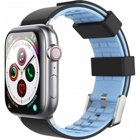 AhaStyle - WA11 優質矽膠撞色簡約休閒風格錶帶  Apple Watch  專用