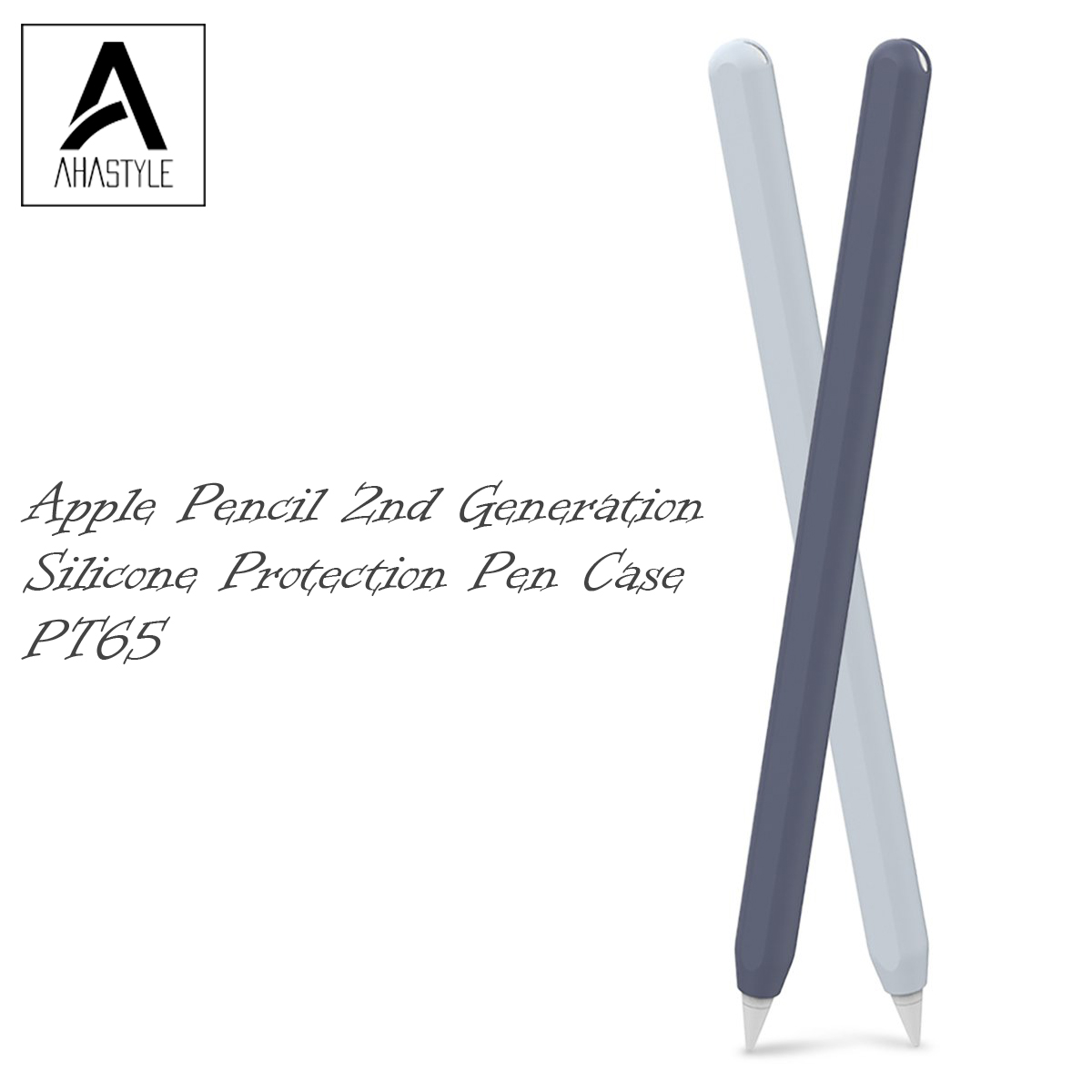 AhaStyle - Apple Pencil 第二代專用矽膠保護筆套PT65 (雙色2入)