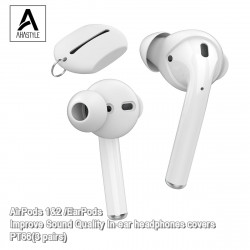 AhaStyle - PT66 AirPods 1&2 /EarPods  提升音質 入耳式耳機套 (3對) 附收納套
