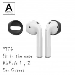 AhaStyle - PT76 AirPods 1,2 可收入充電盒之耳罩 (3 對) (黑色)