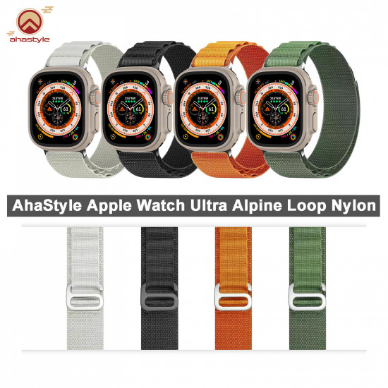 AhaStyle - WG97 Apple Watch 堅固的尼龍登峰手環 (黑色)(呎碼: 38 / 40 或 41)
