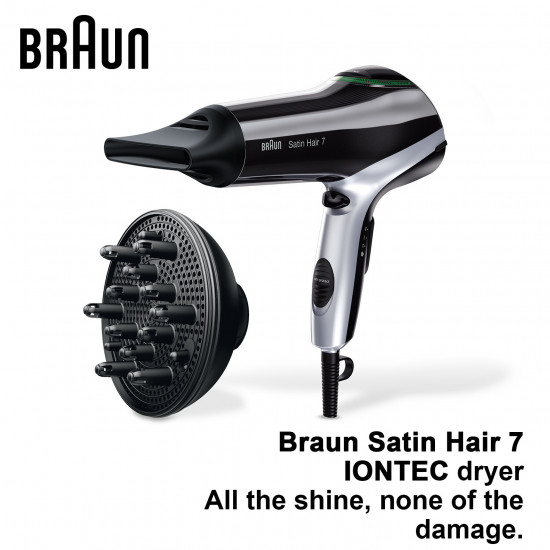 Braun - Satin Hair 7 HD730 吹風機採用 IONTEC 技術和擴散器。 (2 年原裝保養)