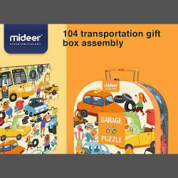 MiDeer - Garage Puzzle 車庫益智兒童紙質益智玩具（禮品包裝） (MD3078)