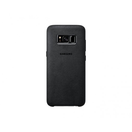 Samsung - S8 時尚手工絨皮背蓋 (黑色)