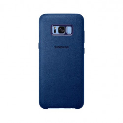 Samsung - S8+ 時尚手工絨皮背蓋 (藍色)
