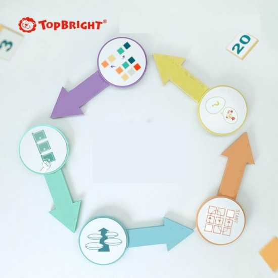 TOP Bright - 家庭遊戲 3 合 1 邏輯思維訓練遊戲盒 (120519)
