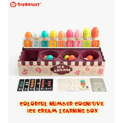 TopBright - 彩色數字認知冰淇淋學習盒