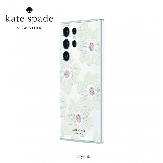 kate spade New York - 硬殼保護套 蜀葵碎花清 / 帶石頭的奶油 (S23 Plus) (KSSA-087-HHCCS)