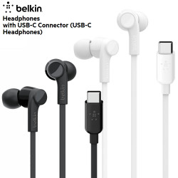 Belkin - Headphones with USB-C Connector (USB-C Headphones) (Warranty Period 2 Years)