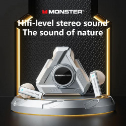 MONSTER - XKT22 Noise-Canceling Semi In-Ear Bluetooth Earphones | Fingertip Spinner | Music Fun