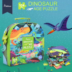MiDeer - Dinosaur Age Puzzle Children Paper Puzzle Toys (Gift Packing)  (MD3026)