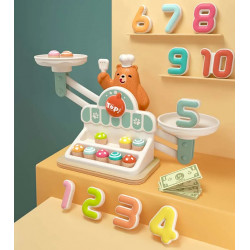 TOP Bright 34 Parts Math & Logic Pair Of Scales (120560) With Small Bear And Numbers Game Eduational Thinking Balance Toy